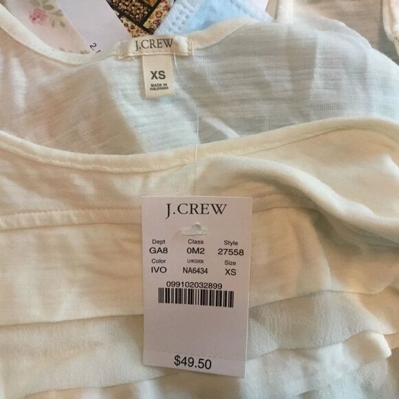 NWT. J. Crew Women’s XS Sleeveless Top in Cream - Picture 8 of 8